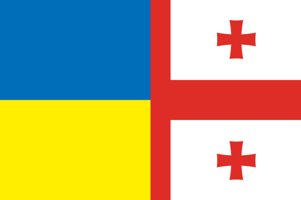 Прапор Дружби Грузія - Україна (flag-211)