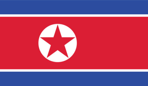 прапор Північної Кореї (world-00095)