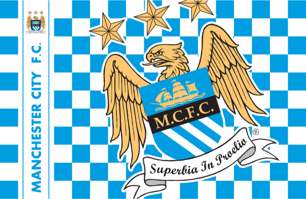 Прапор ФК Манчестер Сіті (football-00040)