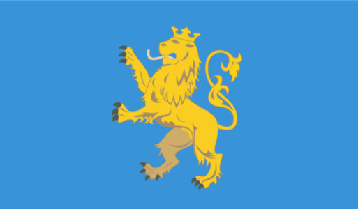 Прапор Львівської області (flag-00020)