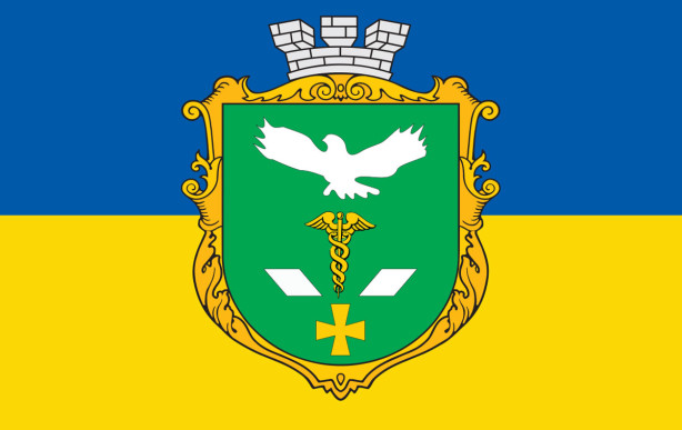 Прапор Герб Слов'янська (flag-142)