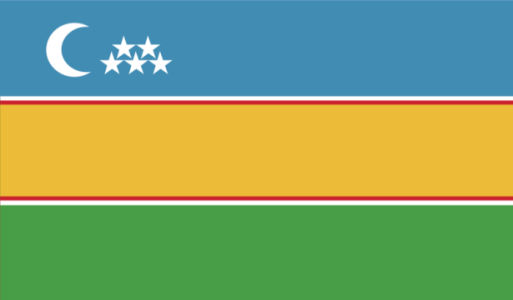 прапор Каракалпакстану (world-00087)
