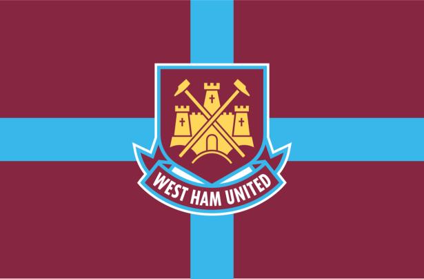 Прапор ФК Вест Гем Юнайтед (football-00037)