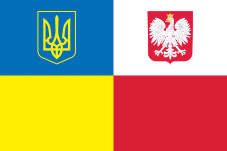 Прапор Польщі та України (flag-208)