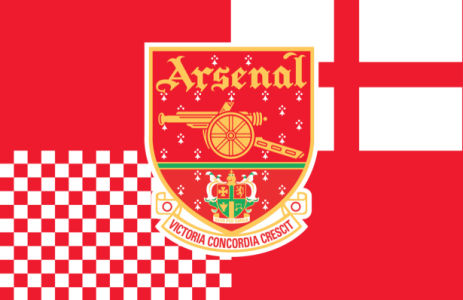 Прапор футбольного клубу Арсенал (football-00035)