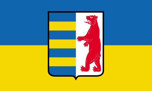 Прапор із гербом Закарпатської області України (prapor-karpatska-oblast)